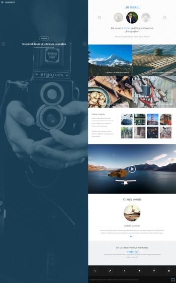 Snapshot - Photographer portfolio Joomla Template