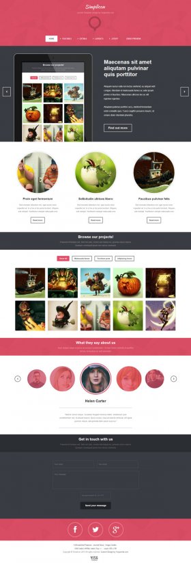 Simplicon - Web Designer portfolio template