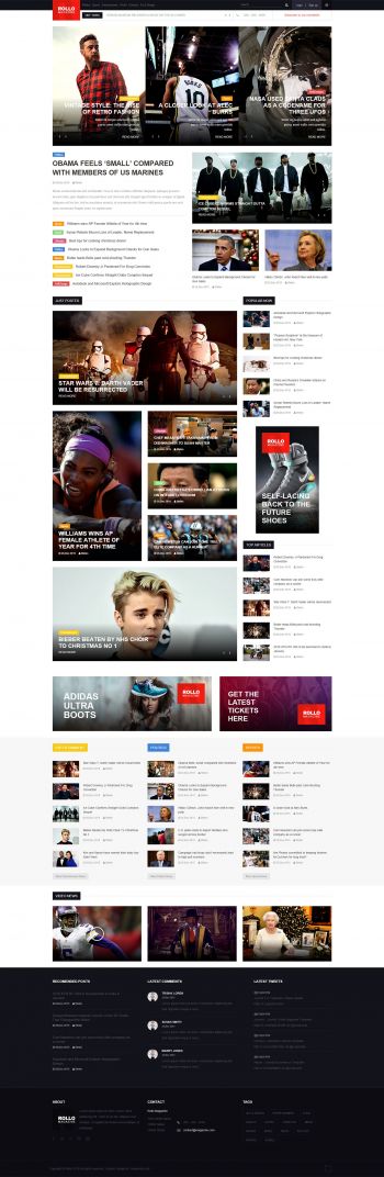 Rollo - News Magazine Joomla Template