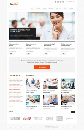 YouVida - Business Joomla Template with responsive layout
