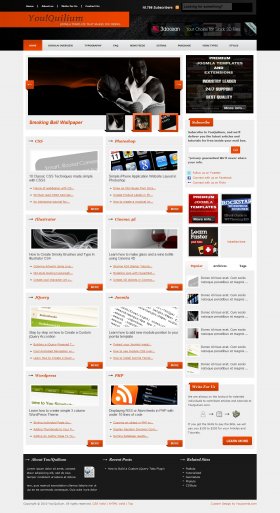 YouQuilium - Tutorials Joomla Blog Template